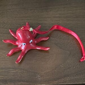 Source Unknown Red Octopus Ornament
